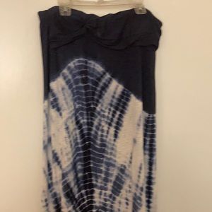 Pitch Navy tie-dye Large Skirt